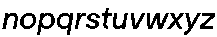 Ladna MediumItalic Font LOWERCASE