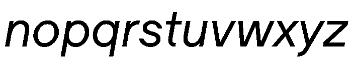 Ladna RegularItalic Font LOWERCASE