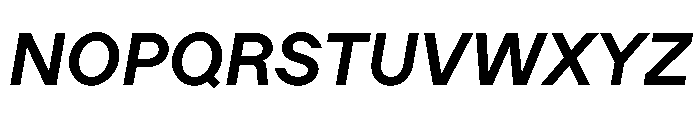 Ladna SemiBoldItalic Font UPPERCASE