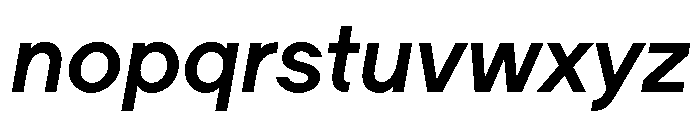 Ladna SemiBoldItalic Font LOWERCASE