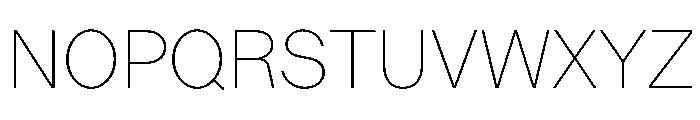 Ladna Thin Font UPPERCASE
