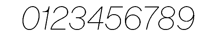 Ladna ThinItalic Font OTHER CHARS