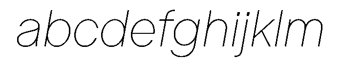 Ladna ThinItalic FONT