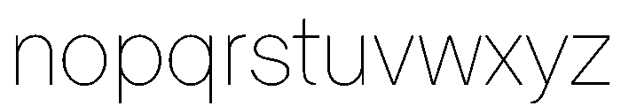 Ladna Thin Font LOWERCASE