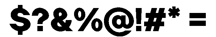 LadnaFaux Black Font OTHER CHARS