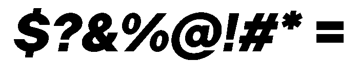 LadnaFaux BlackItalic Font OTHER CHARS
