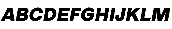 LadnaFaux BlackItalic Font UPPERCASE