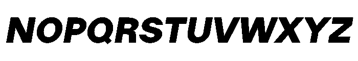 LadnaFaux BlackItalic Font UPPERCASE