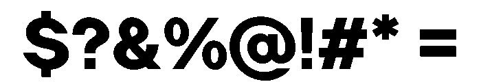 LadnaFaux ExtraBold Font OTHER CHARS