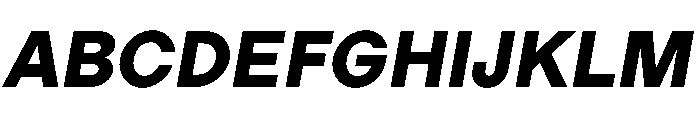 LadnaFaux ExtraBoldItalic Font UPPERCASE
