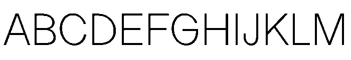 LadnaFaux ExtraLight Font UPPERCASE