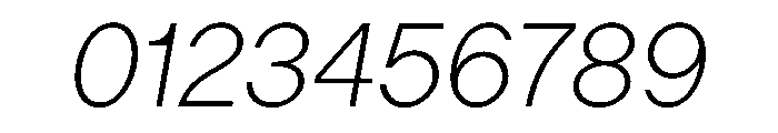 LadnaFaux ExtraLightItalic Font OTHER CHARS