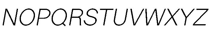 LadnaFaux ExtraLightItalic Font UPPERCASE