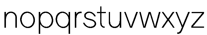 LadnaFaux ExtraLight Font LOWERCASE