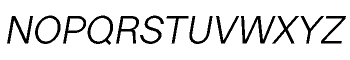 LadnaFaux LightItalic Font UPPERCASE