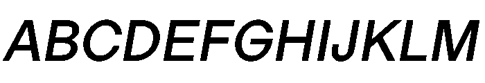 LadnaFaux MediumItalic Font UPPERCASE