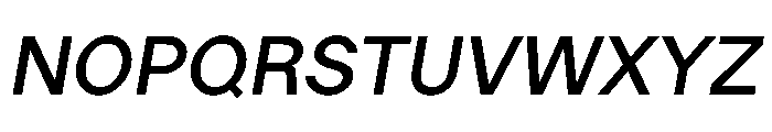 LadnaFaux MediumItalic Font UPPERCASE