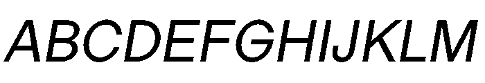LadnaFaux RegularItalic Font UPPERCASE