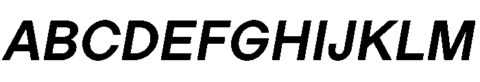 LadnaFaux SemiBoldItalic Font UPPERCASE
