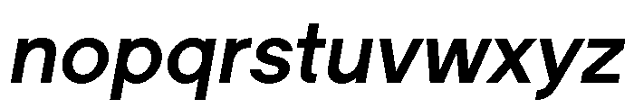 LadnaFaux SemiBoldItalic Font LOWERCASE