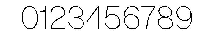 LadnaFaux Thin Font OTHER CHARS