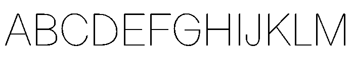 LadnaFaux Thin Font UPPERCASE