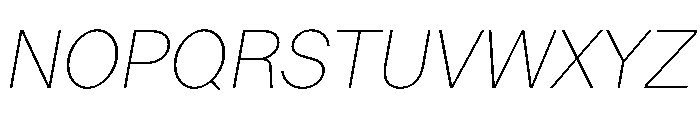 LadnaFaux ThinItalic Font UPPERCASE