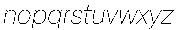 LadnaFaux ThinItalic Font LOWERCASE