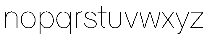 LadnaFaux Thin Font LOWERCASE