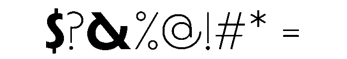 Lamina BT Bold Extended Font OTHER CHARS
