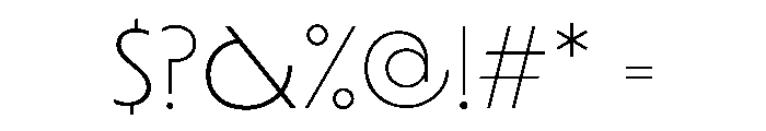 Lamina BT Extra Light Extended Font OTHER CHARS