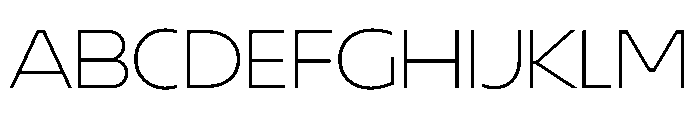 Lamina BT Extra Light Extended FONT