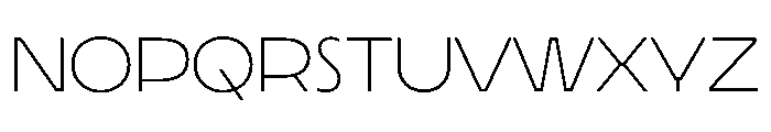 Lamina BT Extra Light Extended Font LOWERCASE