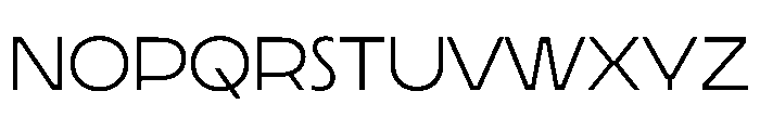 Lamina BT Light Extended Font LOWERCASE