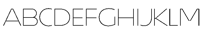 Lamina BT Thin Extended FONT