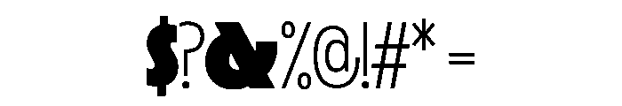 LaminaBT Black Instance Font OTHER CHARS