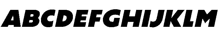 LaminaBT Black Slanted Font UPPERCASE