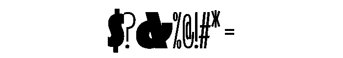 LaminaBT BlackCondensed Instance Font OTHER CHARS