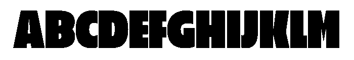 LaminaBT BlackCondensed Instance Font UPPERCASE