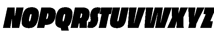 LaminaBT BlackCondensedSlanted Instance Font UPPERCASE