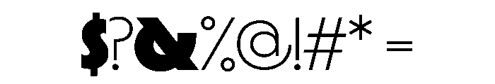 LaminaBT BlackExtended Instance Font OTHER CHARS