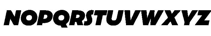 LaminaBT BlackExtendedSlanted Instance Font LOWERCASE