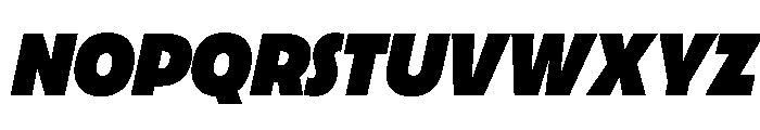 LaminaBT BlackSlanted Instance Font UPPERCASE