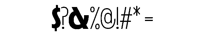 LaminaBT Bold Instance Font OTHER CHARS