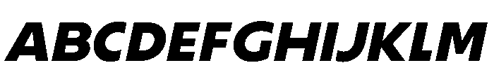 LaminaBT Bold Slanted Font UPPERCASE