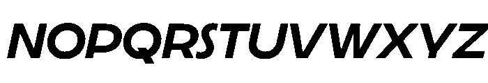 LaminaBT BoldExtendedSlanted Instance Font LOWERCASE