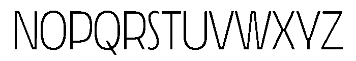LaminaBT ExtraLight Instance Font LOWERCASE