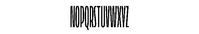 LaminaBT ExtraLightCondensed Instance Font UPPERCASE