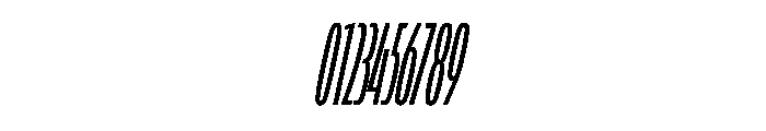 LaminaBT ExtraLightCondensedSlanted Instance Font OTHER CHARS