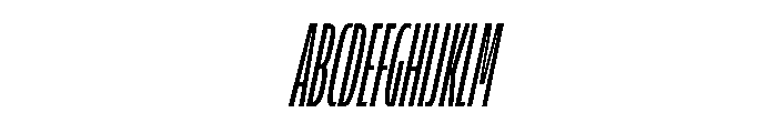 LaminaBT ExtraLightCondensedSlanted Instance FONT